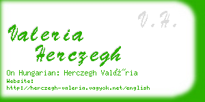 valeria herczegh business card
